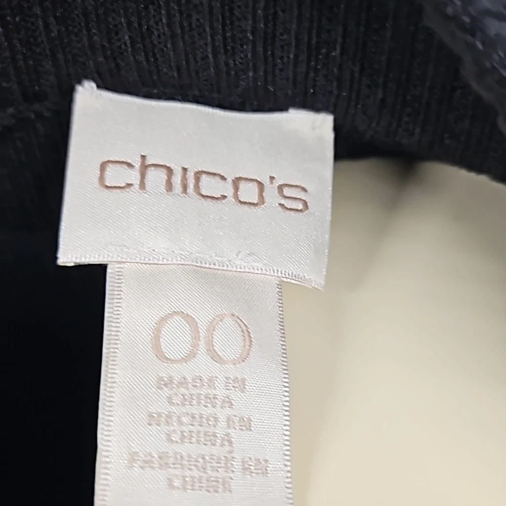 Chico's Marielle Mock Neck Top - Picture 6 of 9